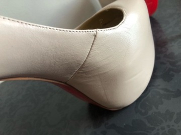 SKÓRZANE SZPILKI PLATFORMA CHRISTIAN LOUBOUTIN 41