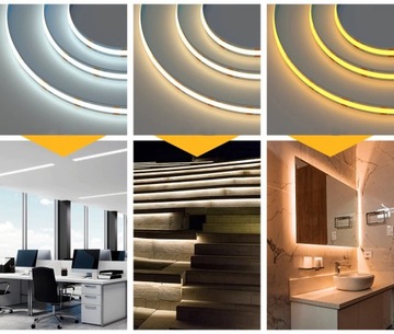 SLIM NARROW COB Светодиодная лента 5M 12V NEON NEUTRAL LINE