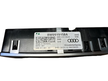 AUDI A4 A5 8W B9 PANEL KLIMATIZACE 8W0919158A