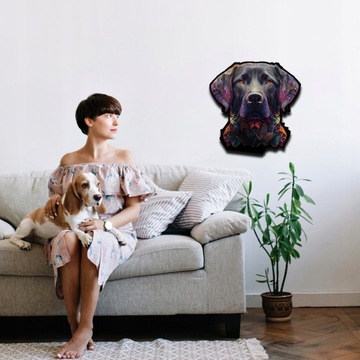 Деревянный пазл СОБАКА Лабрадор 418 деталей размера XXL