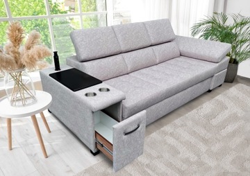 Kanapa 3 osobowa Infinity z barkiem, powerportem