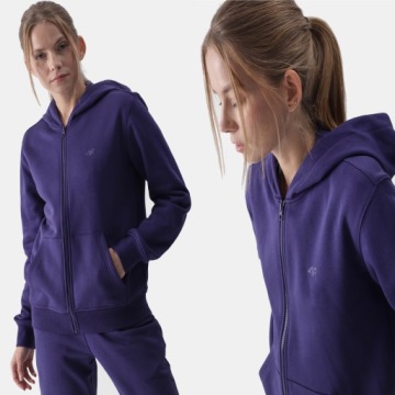 СВИТШОТ ЖЕНСКИЙ M 4F С БАЗОВЫМ КАПЮШОНОМ TSWSF1467 AW24