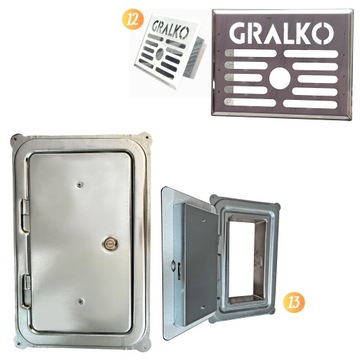 Система дымохода 9м KW2 двойная вентиляция GRALKO fi200 в сборе