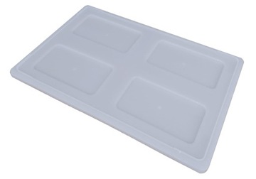 Pokrywa plastikowa do pojemników Euro 60x40 biała