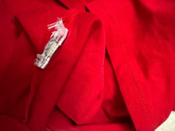 Guess sexi markowa damska bluzka r. M/L czerwona, cyrkonie, extra stan