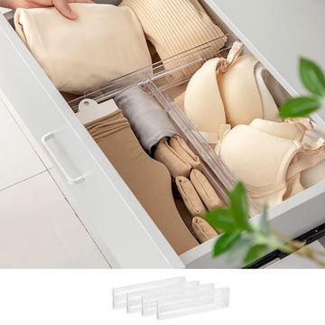 ПЕРЕГОРОДКИ ЯЩИКА ПРОЗРАЧНЫЕ 27,5-52 СМ x8