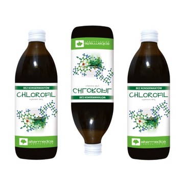 ZESTAW 3x CHLOROFIL W PŁYNIE 500ml DETOKS
