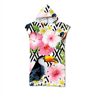Summer Ice Cream Hooded Bath Towels Cloak