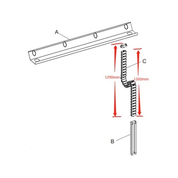 Держатель кабеля Spacetronik ERGOLINE SPK-531B