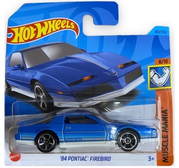 Hot Wheels '84 Pontiac Firebird Muscle Mania 8/10 1:64 niebieski