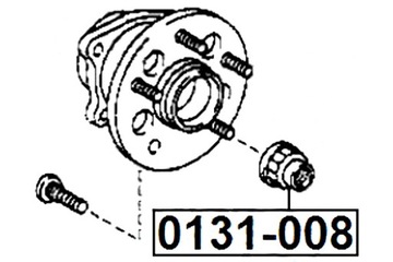 ГАЙКА FEBEST TOYOTA CAMRY JPP ACV30 MCV3# 2001.07-2006.01 [США]