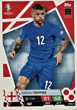 EURO 2024 TOPPS MATCH ATTAX ENG 6 KIERAN TRIPPIER ANGLIA