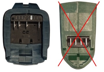 Адаптер аккумулятора Parkside X20V для Bosch 18 В