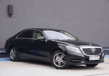 Mercedes Klasa S W222 Limuzyna 350 Blue TEC 258KM 2014 Mercedes-Benz Klasa S 350D LONG 4MATIC Panorama DVD Kamery 360 Serwis 3.0