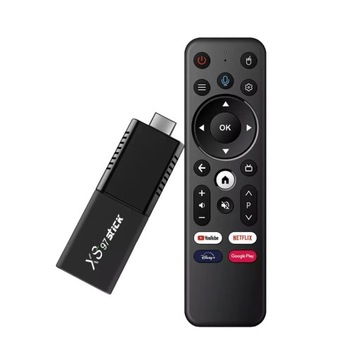 МУЛЬТИМЕДИЙНЫЙ ПЛЕЕР SMART STICK ANDROID TV 4K МЕНЮ PL WIFI
