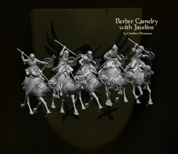 Североафриканские берберские верблюды с копьями