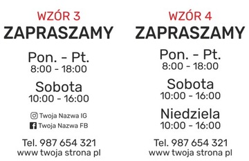 Наклейка с часами работы на дверь, стекло / Цвета / БЕЗ ФОНА / 35x42 см