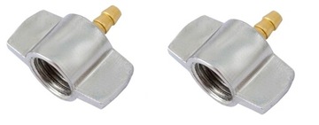 M16/1,5 2x Końcówka do pompowania motylek wąż 6mm