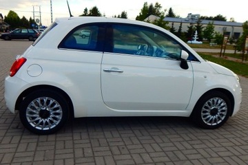 Fiat 500 II Seria 4 1.2 69KM 2017 Fiat 500 1.2 Lounge szklany dach jasny środek ładny zadbany bezwypadkowy, zdjęcie 12