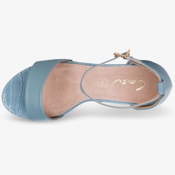 УДОБНЫЕ САНДАЛИИ НА ШПИЛЬКЕ СО СТЕЛЬКОЙ ИЗ КОЖИ 41