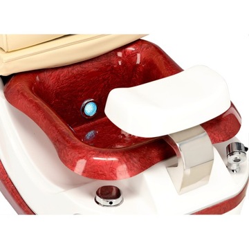 Fotel kosmetyczny do salonu pedicure i SPA z hydromasażem stóp i masażem