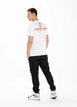 ФУТБОЛКА МУЖСКАЯ ИЗ ХЛОПКА PIT BULL ORANGE DOG XL