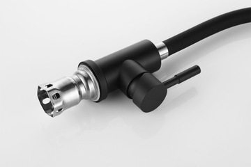 Смеситель для кухни Flex, черный, гибкий, нержавеющая сталь 304