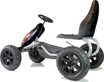 МЕГА ГОКАРТ С ПЕДАЛЯМИ, НАДУВАННЫЕ КОЛЕСА, ТОРМОЗА ДО 100 кг