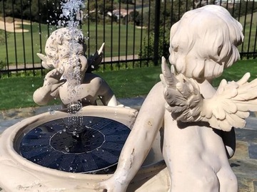 PŁYWAJĄCA FONTANNA SOLARNA OGRODOWA POMPA WODY DO OCZKA WODNEGO STAWU