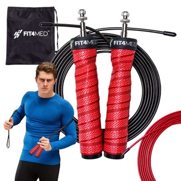 РЕГУЛИРУЕМАЯ СКАКАЛА 2 СТАЛЬНЫХ ТРОСА ПОДШИПНИКИ FIT4MED