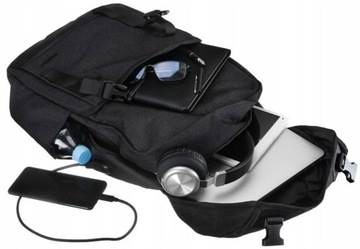 Duży plecak z miejscem na laptopa i portem USB - David Jones