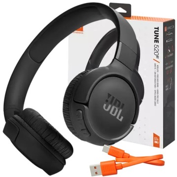 SŁUCHAWKI BEZPRZEWODOWE JBL NAUSZNE Z MIKROFONEM BLUETOOTH WYGODNE CZARNE