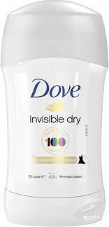 Dove Invisible Dry 40 ml Antyperspirant w Sztyfcie