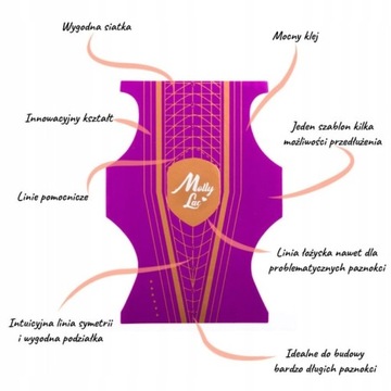 500 ШАБЛОНОВ ФОРМ ДЛЯ НОГТЕЙ, ДВУХСТОРОННЯЯ ТОЧКА