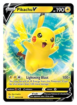Витрина коробки Pokemon TCG Pikachu V