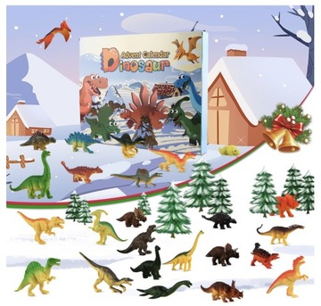 НАБОР ИГРУШЕК ДИНОЗАВРОВ АДВЕНТ-КАЛЕНДАРЬ