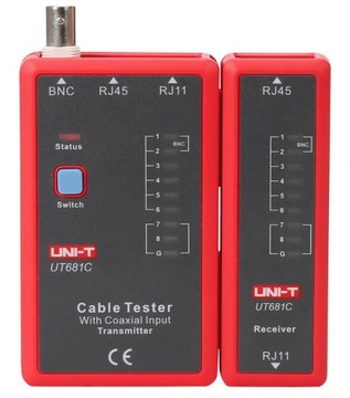 Tester LAN RJ45 / BNC / linii tele. Uni-T UT681C