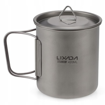 Lixada Ultralight Tytanowy Kubek Odkryty