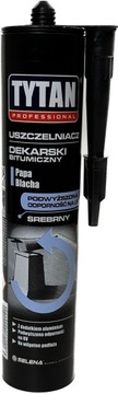 Uszczelniacz dekarski Tytan 280ml bitum srebrny