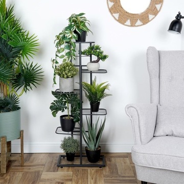 Подставка для цветов МЕТАЛЛ, 6-ти ярусная, двухъярусная подставка для горшков, растений и цветов