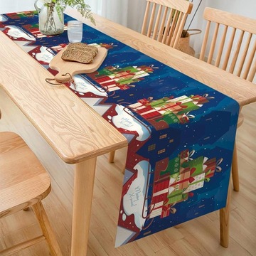 Рождественский узор кровати из хлопка и льна