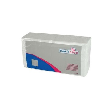 Serwetki barowe 33x33 1W 1/4 białe