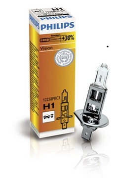 ŻARÓWKA PHILIPS H1 VISION PREMIUM + 30% 12V 55W