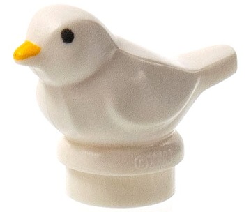 Lego Nowy Ptak Ptaszek mały Biały White Bird Small 41835pb01
