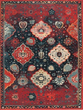 WEŁNIANY DYWAN POLONIA 200x300 ABRASH RUBIN