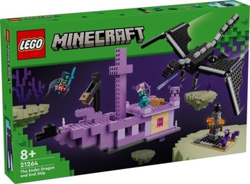 LEGO Minecraft Smok Kresu i statek Kresu 21264