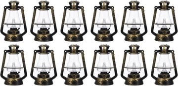 12 Sztuk Mini Nafta Mini Lampa Naftowa Miniaturowa
