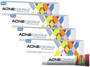 4x ACNE DERM acnederm kwas azelainowy 20% TRĄDZIK 20g