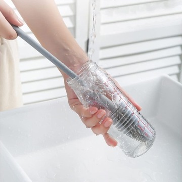 СИЛИКОНОВАЯ ЩЕТКА ДЛЯ МЫТЬЯ СТЕКЛОВ, БУТЫЛОК, БАНОК, КОНТЕЙНЕРОВ.