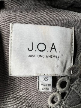 Ażurowa sukienka JOA XS grafit / 2248n